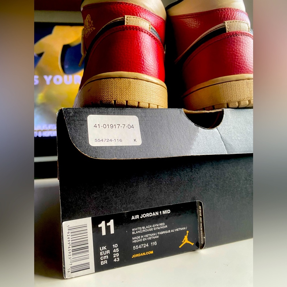 🔥Nike Air Jordan 1 Mid 11.0 CUSTOM DYED🔥 - Picture 7 of 7